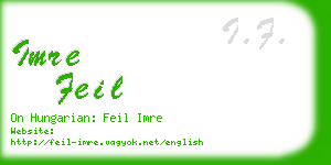 imre feil business card